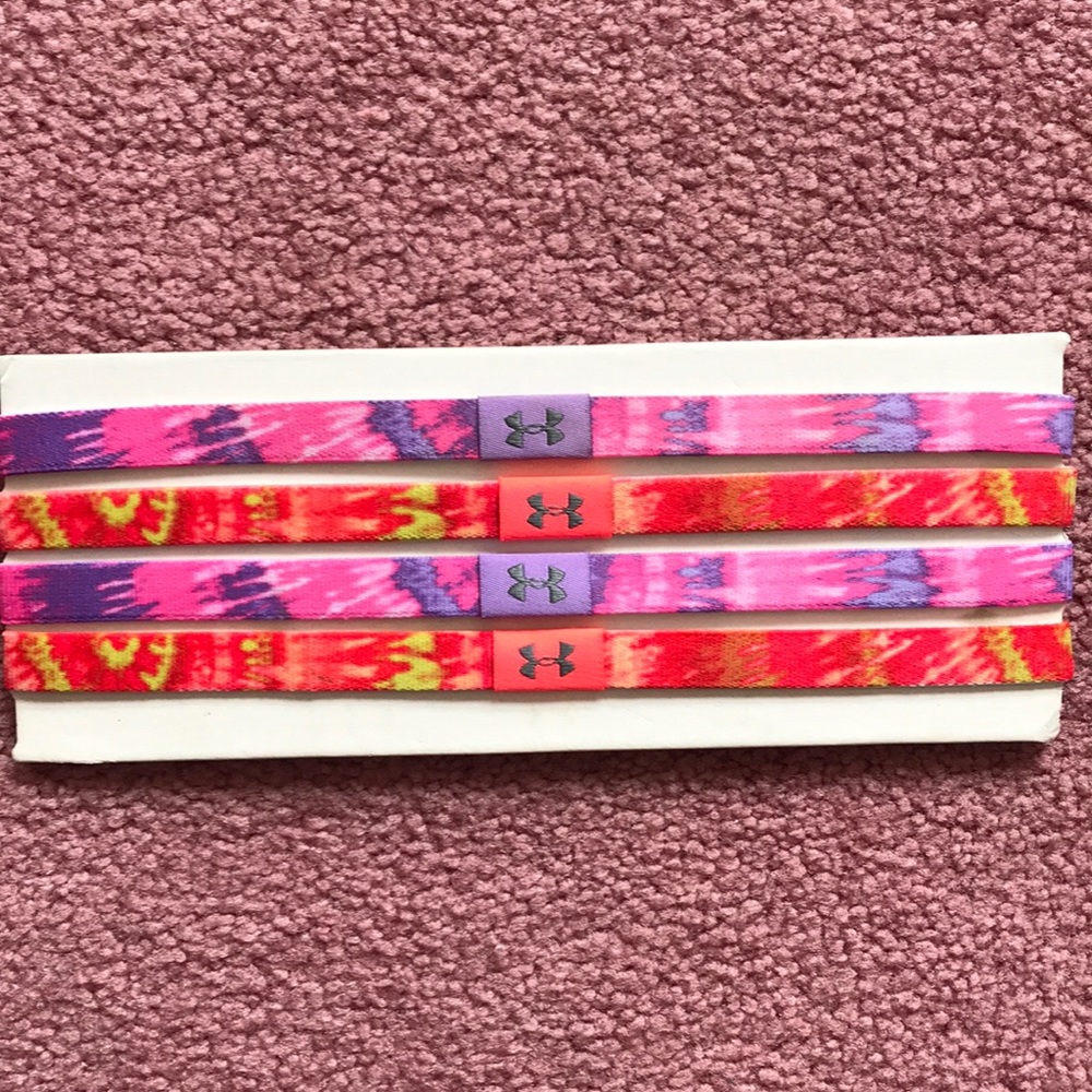 Set of four tie dye headbands